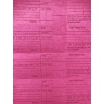 DRY CLEANER TICKET BOOK-LONG COUNTER BOOK-- RED